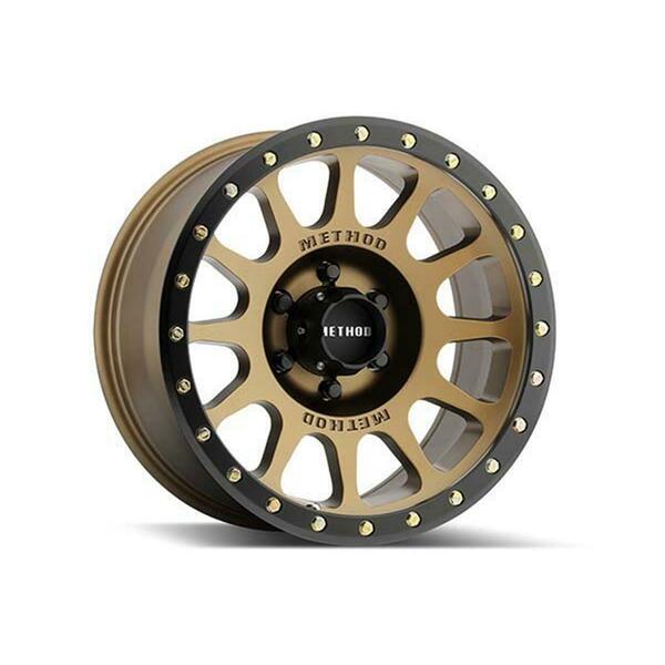 Method Race Wheels 17 x 8.5 in. NV 5 on 5 Bolt Pattern 4.75 in. Back Space, Bronze with Black Lip MRWMR30578550900